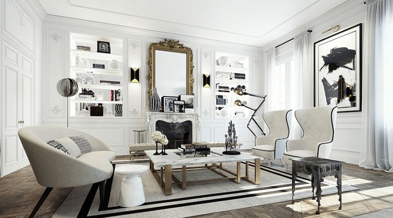 Tạo phong cách cho không gian nội thất qua hai màu đen – trắng