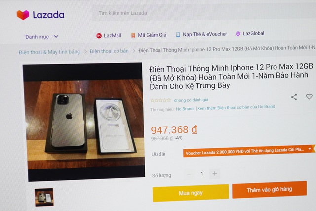iPhone 12 Pro Max, Galaxy Note20 giá hơn 900.000 đồng tràn lan trên Lazada - 1
