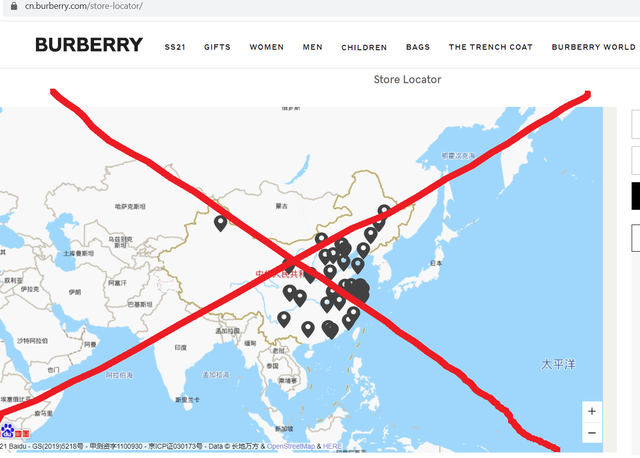 Phát hiện nhãn hàng Gucci, Chanel, Burberry đăng bản đồ đường lưỡi bò - 3