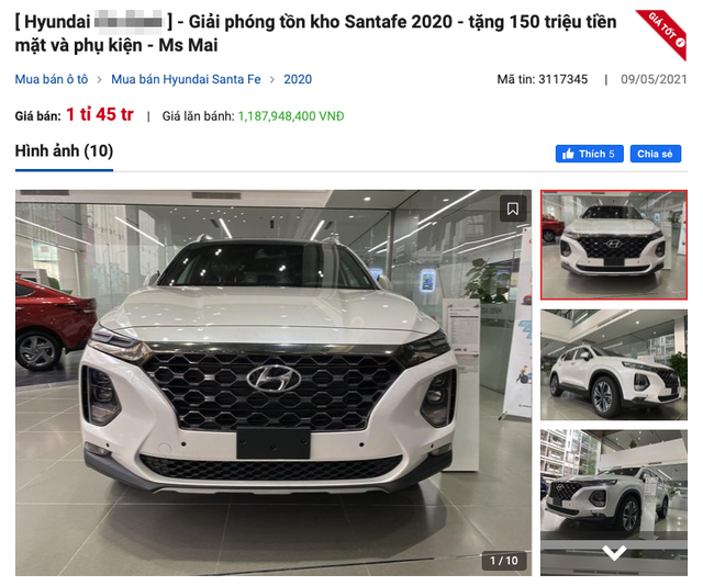 Đại lý giảm 150 triệu đồng cho Hyundai SantaFe: Dọn kho chờ bản mới? - 1