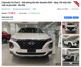 Đại lý giảm 150 triệu đồng cho Hyundai SantaFe: 