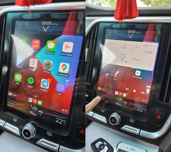 Xe VinFast Lux được bổ sung tính năng CarPlay, màn hình giải trí như iPad - 2