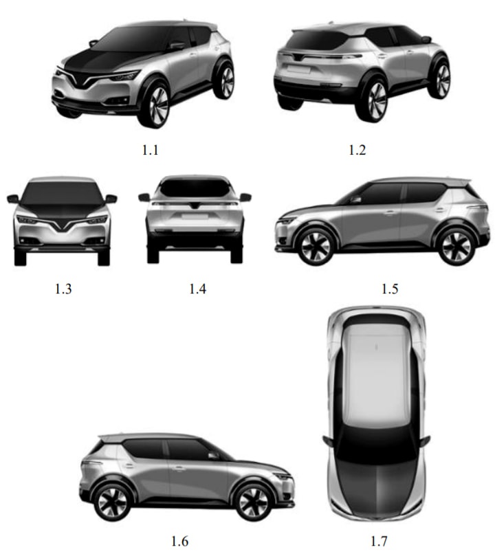 Lộ diện phác thảo hai ô tô điện mới của VinFast, cùng phân khúc Kia Seltos?