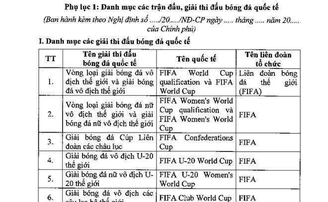 Bộ Tài chính đề xuất cho người Việt cá cược bóng đá vòng loại World Cup - 2