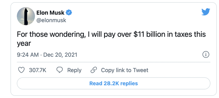 Elon Musk tuyên bố sẽ nộp 11 tỷ USD tiền thuế - 1