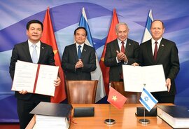 Việt Nam là quốc gia Đông Nam Á đầu tiên ký kết FTA với Israel