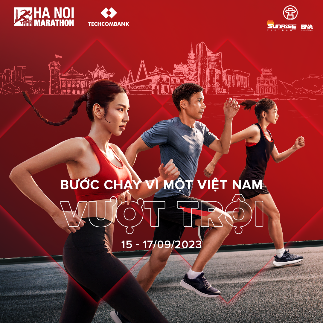 Giải chạy Hà Nội Marathon Techcombank dự kiến thu hút sự tham gia của 9.000 vận động viên các lứa tuổi (Ảnh: TCB).
